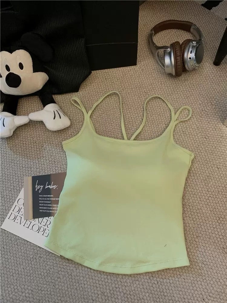 Noelle Double-Strap Cotton Cami