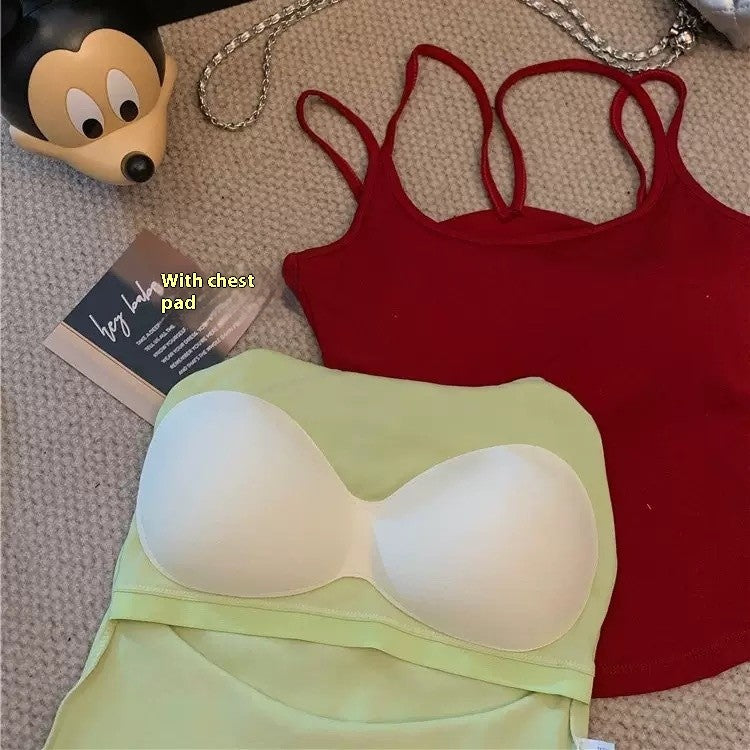 Noelle Double-Strap Cotton Cami