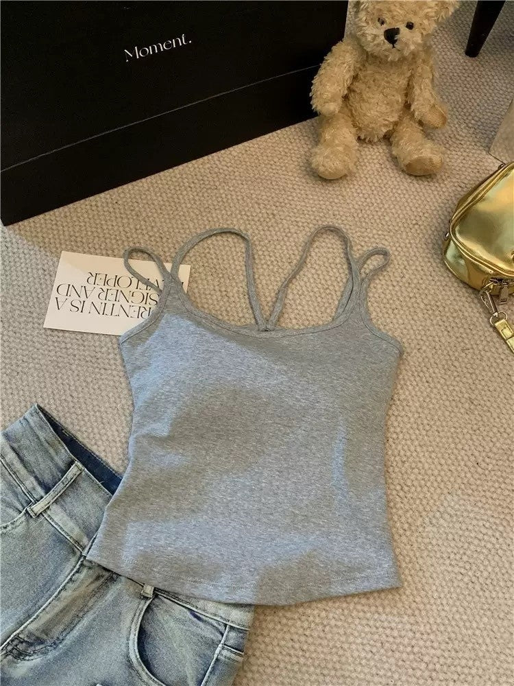 Noelle Double-Strap Cotton Cami